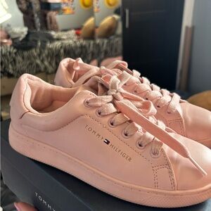 Tommy Hilfiger Light Pink Lace-Up Sneakers